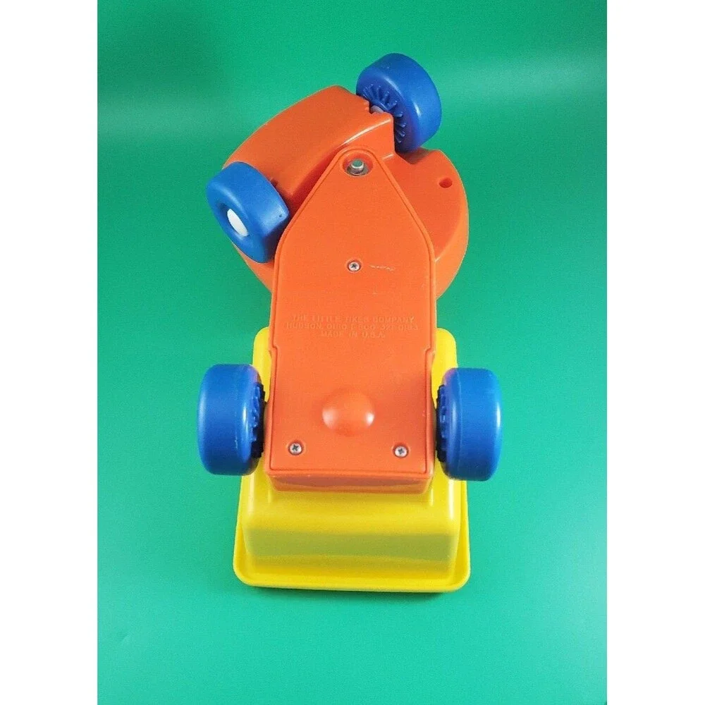 Vintage Little Tikes Construction Dump Truck +3 Toddle Tots Driver, Worker Green